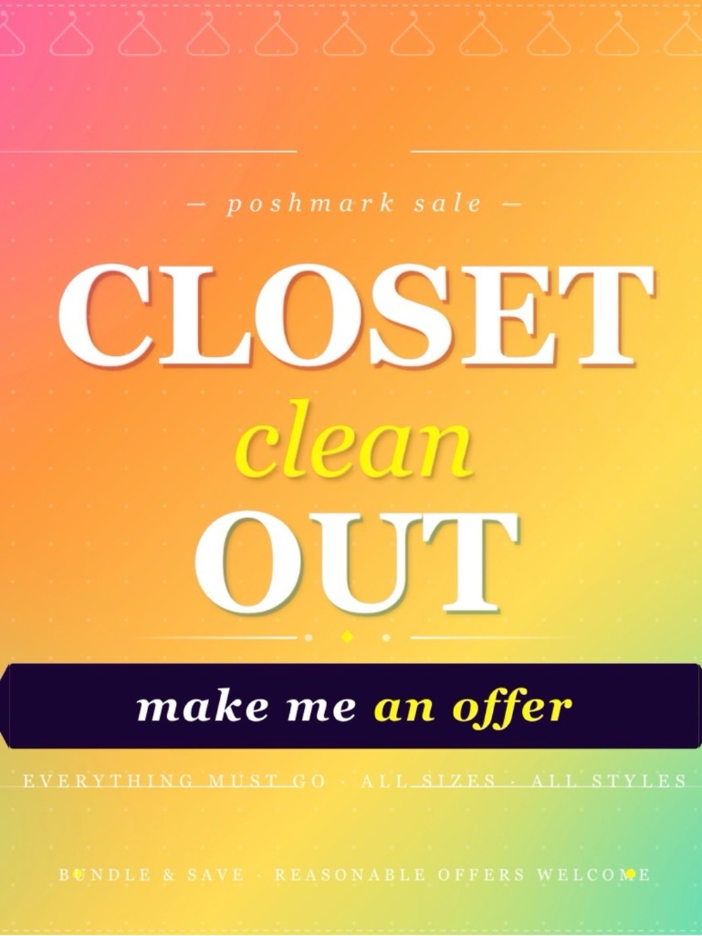 Closet Clean Out Sale!! Make me an offer—bundle and save!